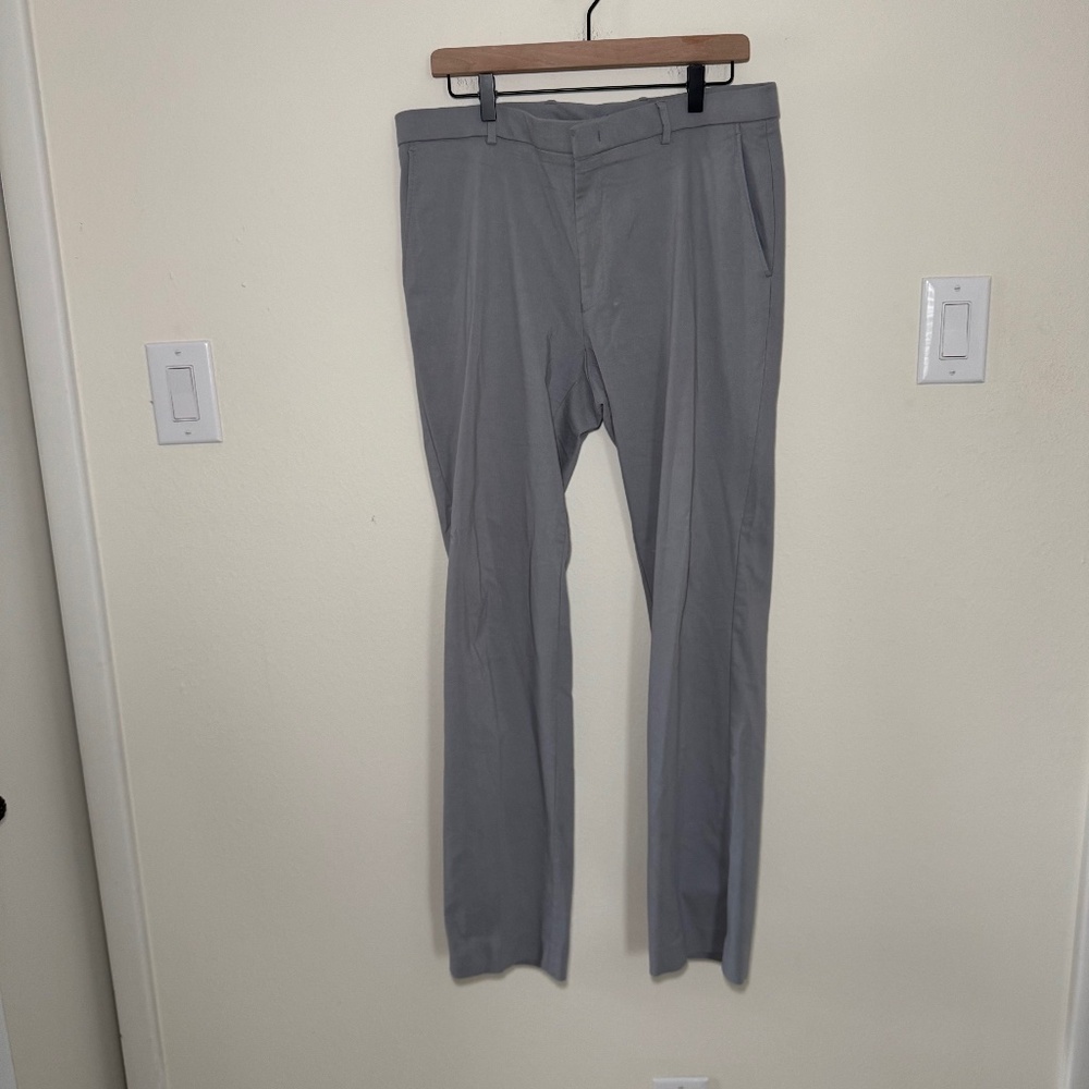 Ralph Ralph Lauren Dress Pants Men's 36x32 Grey Stretch Preppy Office Business